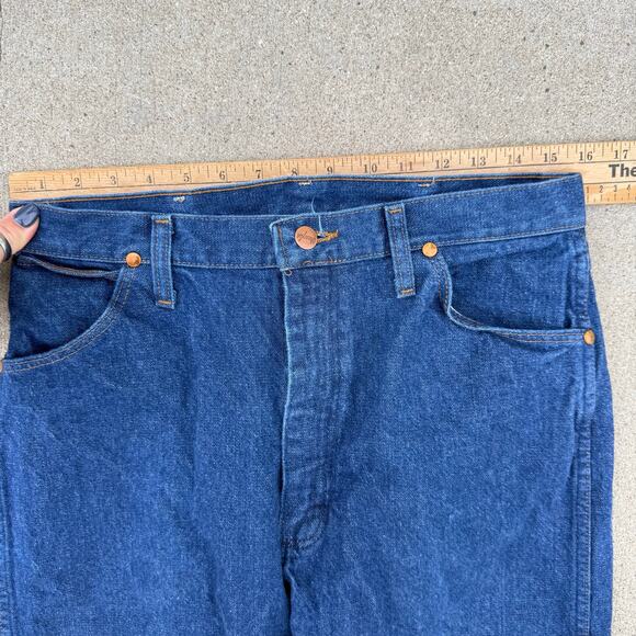 Y2K Wrangler 14MWZG Women's Cowboy Cut Slim Fit Blue Jeans 13x32 - Picture 7 of 10